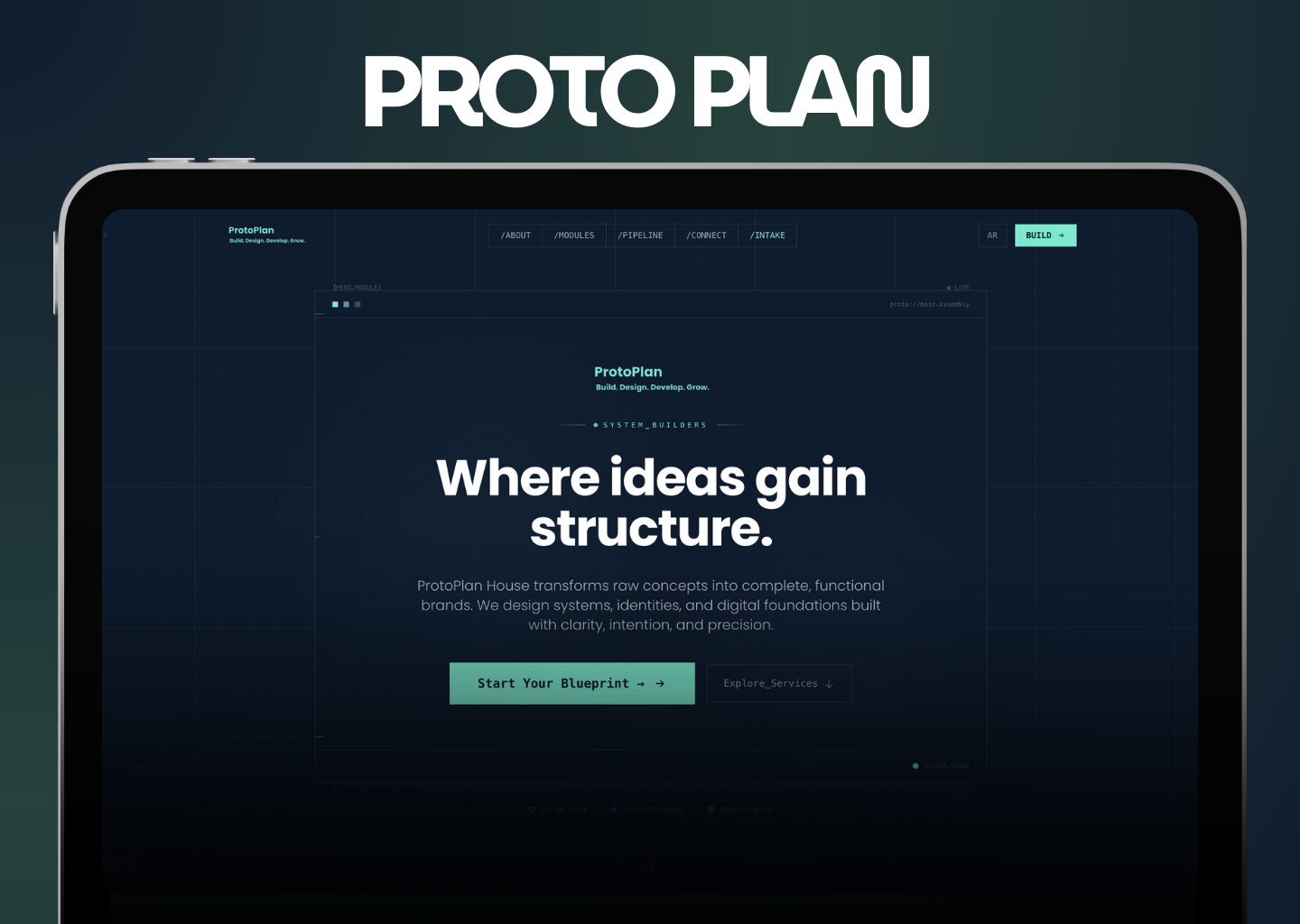 Protoplan House - Website